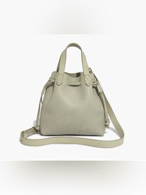 NWT Madewell Small Drawstring Transport Crossbody in Beige